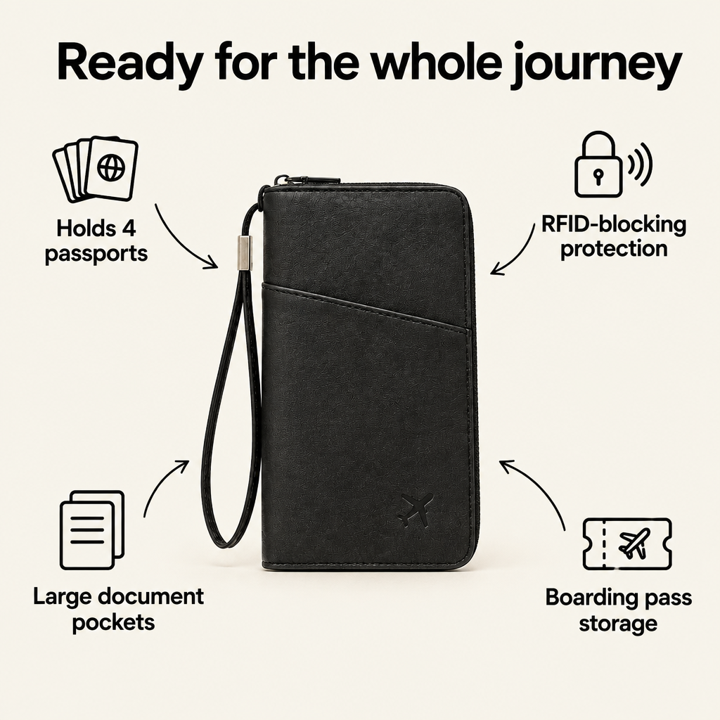 Family passport wallet